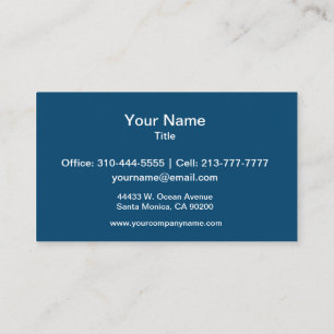 Mitternacht Indio Solid Color Visitenkarte