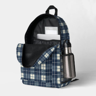 Mitternacht Kariert Bedruckter Rucksack