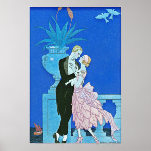 Mitternacht Kiss Art Deco Poster
