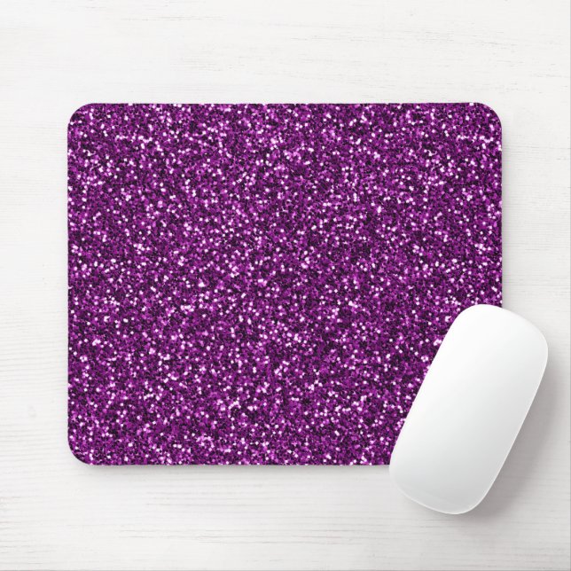 Mitternacht Lila Glitzer Mousepad (Mit Mouse)