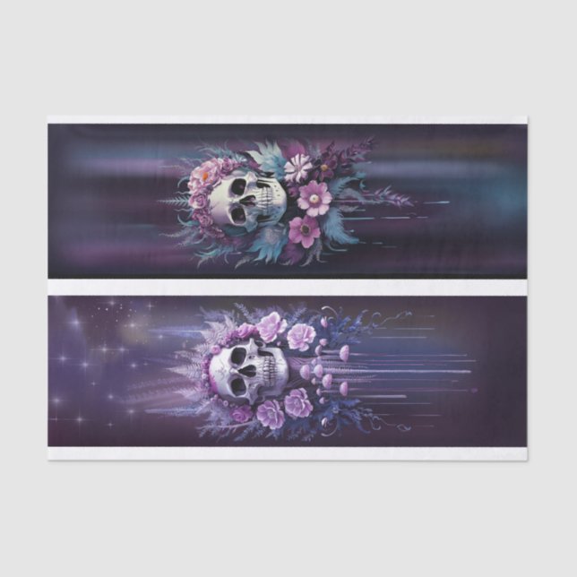 Mitternacht Macabre, Atemberaubender Gothischer Sc Seidenpapier (Vorderseite)