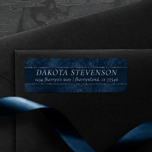 Mitternacht-Marine-Romance Blue Satiny Grunge Da