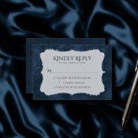 Mitternacht-Marine-Romance | Blue Satiny Grunge Da