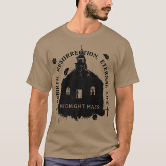 Mitternacht Mass Church Paint Spritzer Silhouette1 T-Shirt