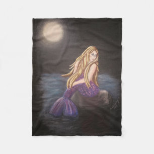 Mitternacht Mermaid Fleece Blanket