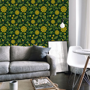 Mitternacht Mystique Blooms Tapete