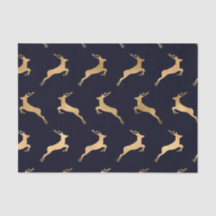 Mitternacht Navy Blue Gold Death Pattern