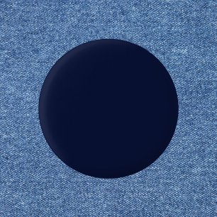 Mitternacht Navy Blue Solid Color Button