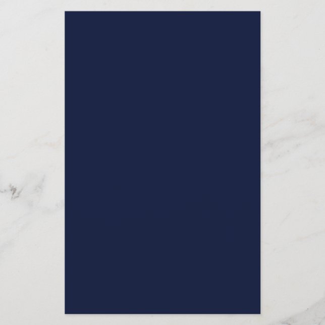 Mitternacht Navy Blue Solid Color Flyer (Vorne)
