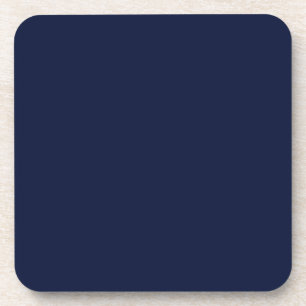 Mitternacht Navy Blue Solid Color Getränkeuntersetzer