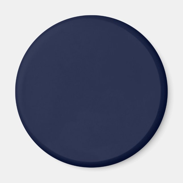 Mitternacht Navy Blue Solid Color Magnet (Vorne)