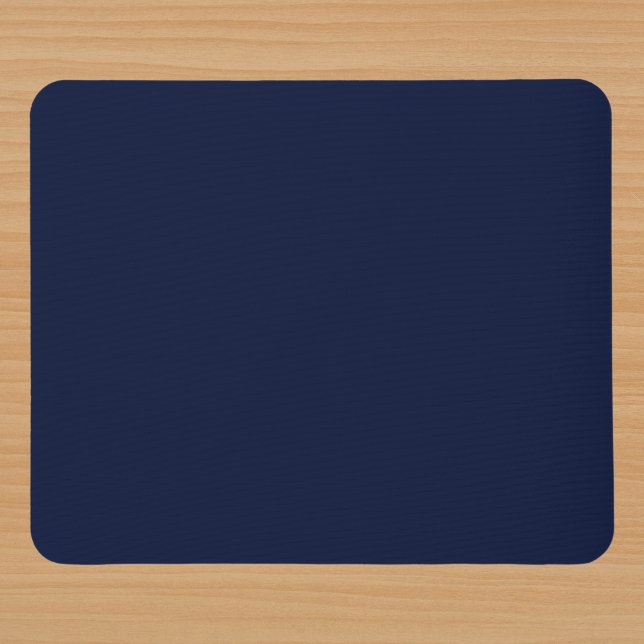 Mitternacht Navy Blue Solid Color Mousepad (Von Creator hochgeladen)