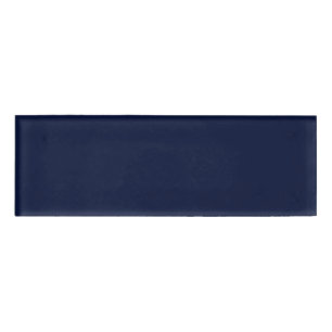 Mitternacht Navy Blue Solid Color Namenschild