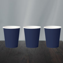 Mitternacht Navy Blue Solid Color