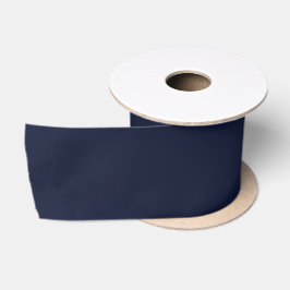 Mitternacht Navy Blue Solid Color Satinband