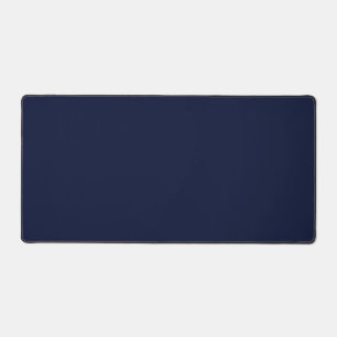 Mitternacht Navy Blue Solid Color Schreibtischunterlage