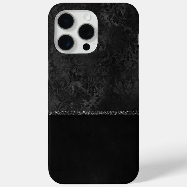 Mitternacht Onyx Romance | Black Satiny Grunge Dam Case-Mate iPhone Hülle (Rückseite)