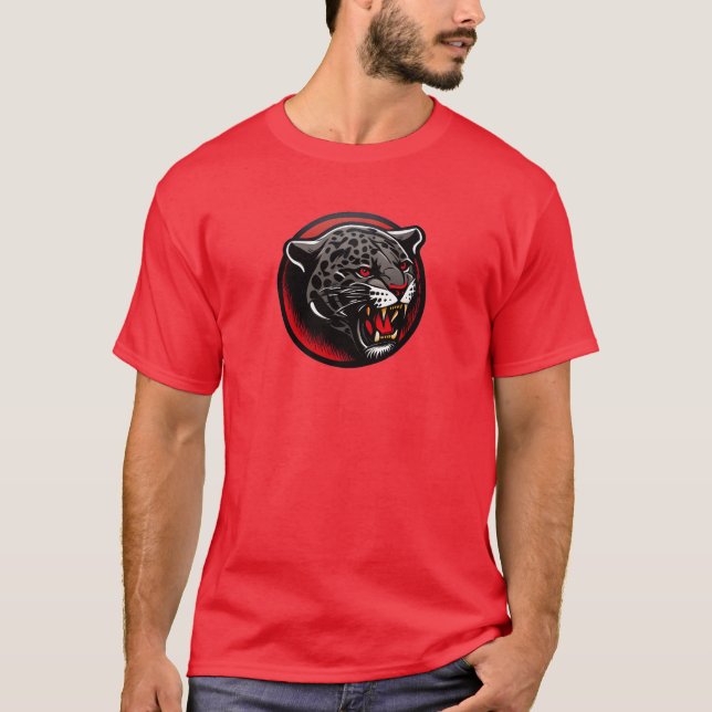 Mitternacht Panther Emblem T - Shirt (Vorderseite)