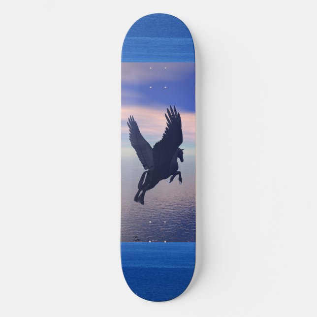 Mitternacht Pegasus Skateboard (Vorderseite)