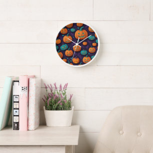 Mitternacht Pumpkin Wall Clock Uhr