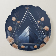 Mitternacht Pyramide Dreamscape Floral AI Art