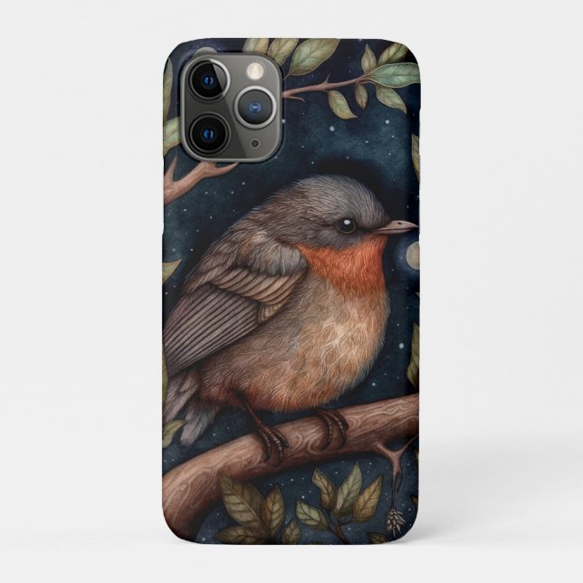 Mitternacht Robin Phone Case (Rückseite)