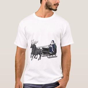 Mitternacht Santa - Whimsigothic Celestial Sleigh  T-Shirt