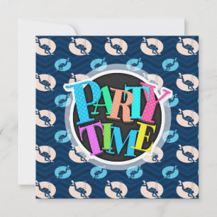 Mitternacht, Sky Blue, Tan, Scuba Diver; Tauchen Einladung