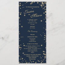 Mitternacht Sky Twinkle Navy Blue und Gold