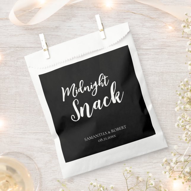 Mitternacht Snack Gastgeschenk Hochzeit Bag Geschenktütchen (Ausgeschnitten)