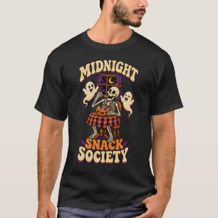 Mitternacht-Snack-Gesellschaft Lustiger Halloween- T-Shirt