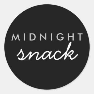 Mitternacht Snack Sticker Black Silver