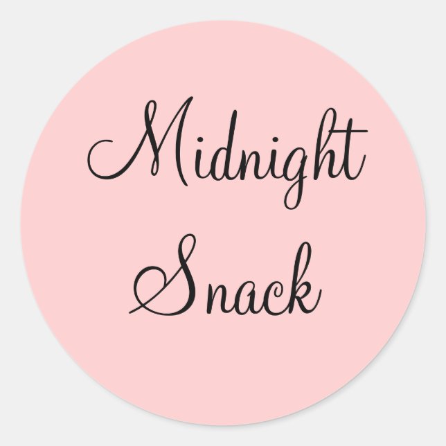 Mitternacht Snack Stickers (Vorderseite)