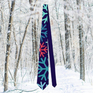 Mitternacht Snowfall Holiday Necktie Krawatte