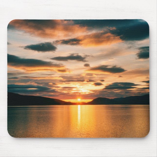 Mitternacht Sonne, Nordnorwegen Mousepad (Vorne)