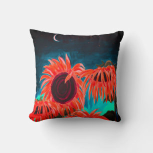 Mitternacht Sonnenblumen Kissen