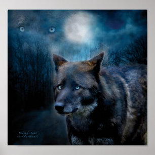 Mitternacht Spirit Art Poster/Print Poster