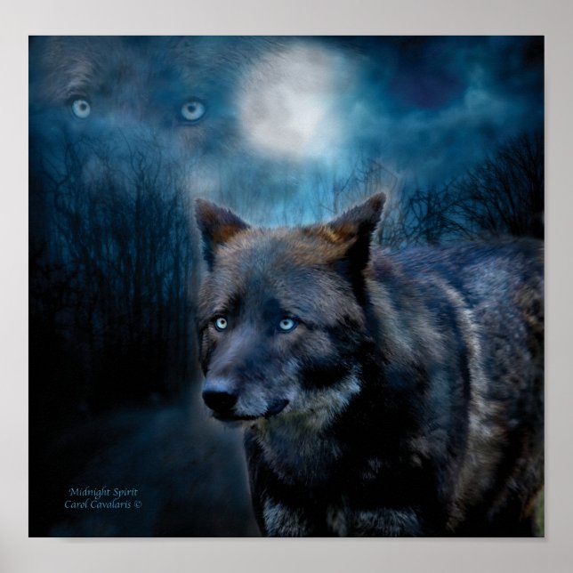 Mitternacht Spirit Art Poster/Print Poster (Vorne)