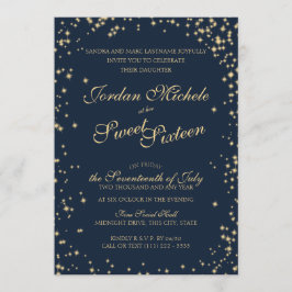 Mitternacht Stars Twinkle Sky 16 . Geburtstag Gebu Einladung