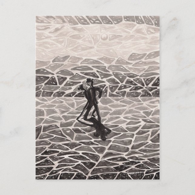 Mitternacht-Tango-Postkarte Postkarte (Vorderseite)