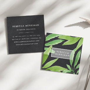 Mitternacht Tropics Quadratische Visitenkarte