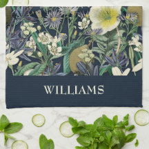 Mitternacht Vintage botanische Custom