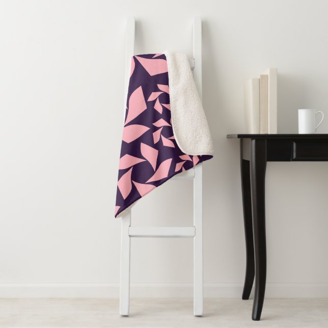 Mitternacht Violet & Strawberry Cream Spirale Blan Sherpadecke (Beispiel)