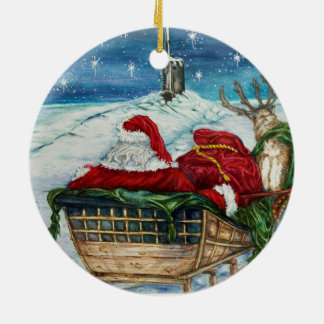 Mitternacht Zauberhafte Unterwasserwelt Santa Kera Keramik Ornament