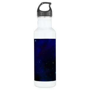 Mitternachter blauer Himmel mit Sternen Edelstahlflasche