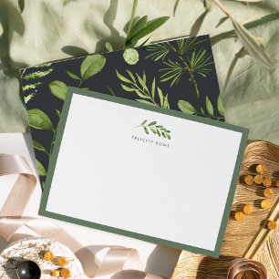 Mitternachtgarten Business Stationery Flat Card Mitteilungskarte