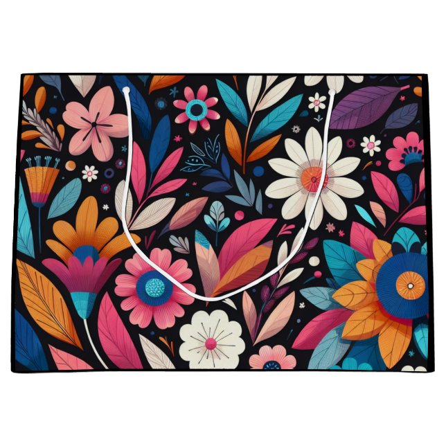 Mitternachtgarten Große Geschenktüte (Vorderseite)