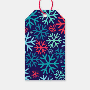 Mitternächtliches Schneefall-Geschenk-Anhänger Geschenkanhänger