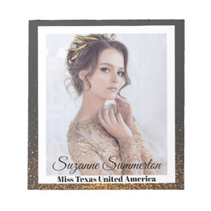 Mitternachts-Bronze-Pageant-Autogrammblock - Dunkl Notizblock