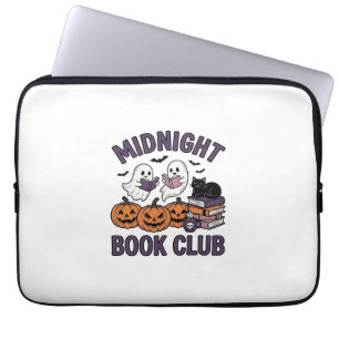 Mitternachts-Buchclub Halloween-Lesedesign_1 Laptopschutzhülle